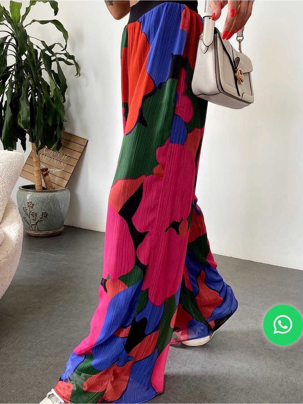 Mango Bold Colorblock Floral Maxi Skirt in Pink, Blue, Green, Red